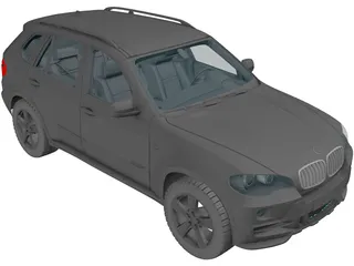 BMW X5 xDrive48i (2010) 3D Model preview