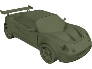 Lotus Elise 111S (1999) 3D Model preview