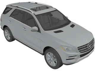 Mercedes-Benz ML 350 (2012) 3D Model preview