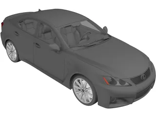 Lexus IS-F 3D Model preview