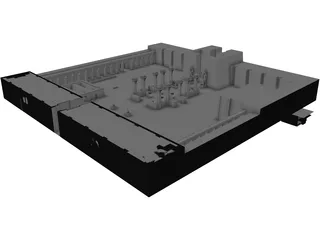 Temple of Karnak Rebuilt 3D Model preview