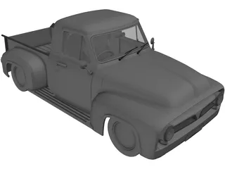 Ford F-100 (1955) 3D Model preview