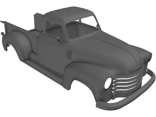Chevrolet Pickup Body 3D Model preview
