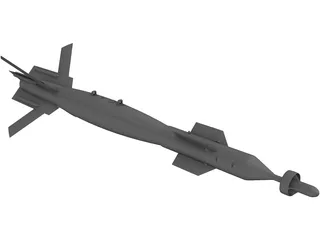 GBU-12 500lb Laser Guided Missile 3D Model preview