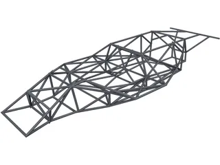 Porsche 917 Frame 3D Model preview