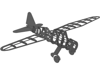 Westland Lysander 3D Model preview