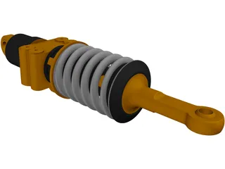 Formula Renault 3.5 Rear Suspension Damper 3D Model preview