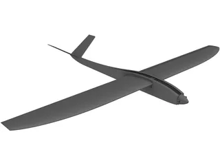 RC Moto Planeur 3D Model preview