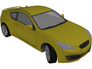 Hyundai Genesis Coupe 3D Model preview
