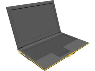 Toshiba Laptop 3D Model preview