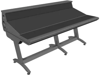 Recording Studio Console 3D Model preview