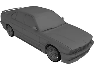 BMW M5 e34 (1995) 3D Model preview