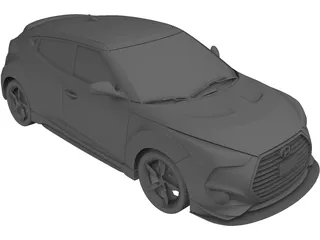 Hyundai Veloster (2011) 3D Model preview