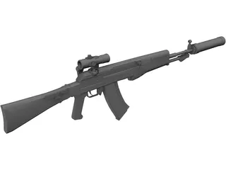 AN-94 3D Model preview