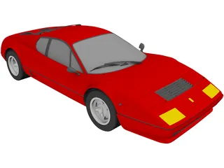 Ferrari 512BB Berlinetta Boxer 3D Model preview