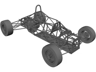 Chassis F600 3D Model preview