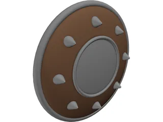Spiked Buckler 3D Model preview