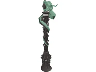 Snakes Tower 3D Model preview