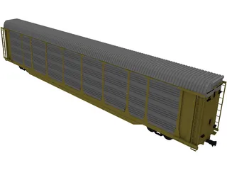 Railroad AutoCarrier 3D Model preview