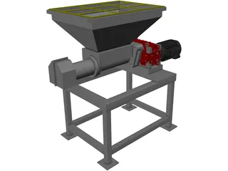 Meat Grinder with Stand 3D Model preview
