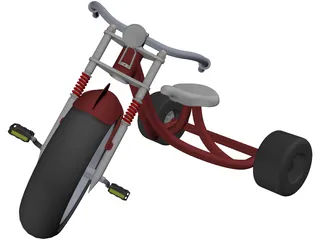 Kids Trike 3D Model preview
