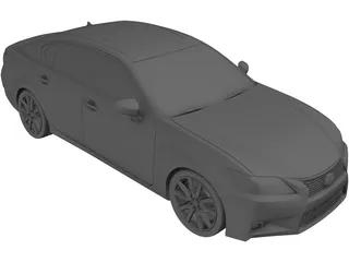 Lexus GS350 (2012) 3D Model preview
