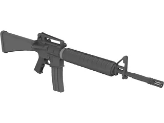 M16A2 3D Model preview