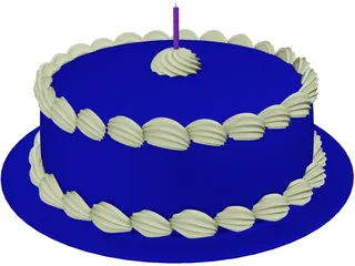 Chocolate Cake 3D Model preview