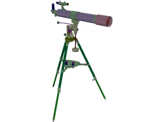 Bresser R-80 Telescope 3D Model preview