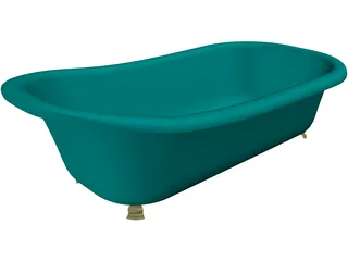 Bathtub Free Standing 3D Model preview