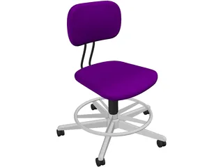 Chair Draftmans 3D Model preview