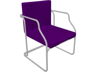Chair Guest 3D Model preview