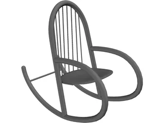 Chair Rocker 3D Model preview