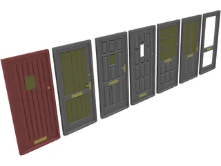 Door Collection 3D Model preview
