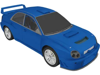 Subaru Impreza WRX STi WRC (2001) 3D Model preview
