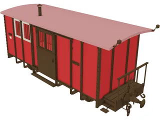 Post Wagon 3D Model preview