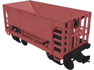 Union Pacific Wagon 3D Model preview