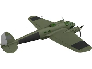 Heinkel He 111 H 3D Model preview