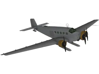 Junkers Ju 52 G5 3D Model preview