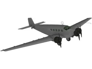 Junkers Ju 52 G9 3D Model preview