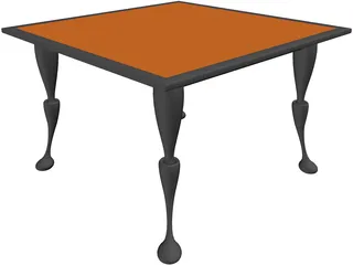 Table Small 3D Model preview