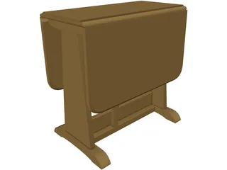 Table Folding 3D Model preview