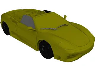 Ferrari 360 Spyder (2000) 3D Model preview