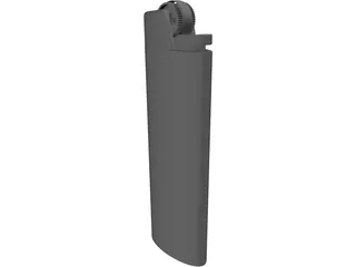 Bic Cigarette Lighter 3D Model preview