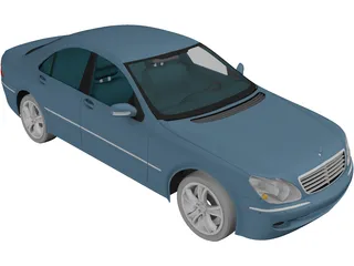 Mercedes-Benz S-class (2003) 3D Model preview
