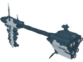 Nebulon Ship 3D Model preview