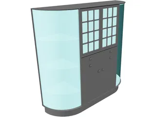 China Cabinent 3D Model preview