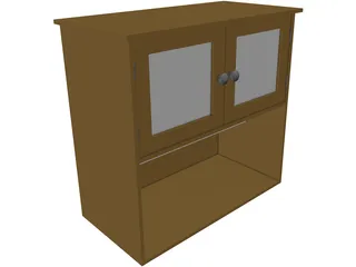 Bathroom Cabinet 3D Model preview