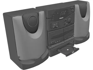 Philips Audio Mini-System 3D Model preview