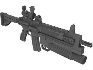 Gun 3D Model preview